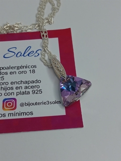 dije cristal Swarovski tornasolado en internet