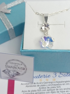 Imagen de dije cristal Swarovski tornasolado