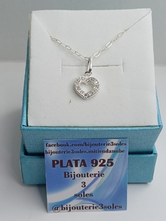 conjunto pura plata modelo corazon 2 en internet