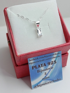 conjunto pura plata cristal - comprar online