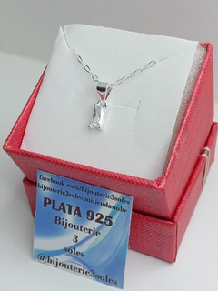 conjunto pura plata cristal