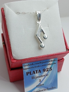 conjunto pura plata clave musical - comprar online