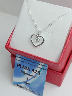 pura plata modelo corazon