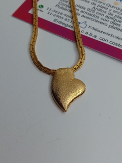 pulsera sidney con corazón enchapada oro 18 - comprar online