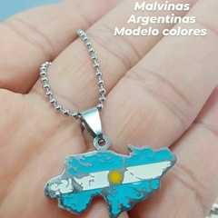 islas Malvinas mapa color - comprar online