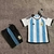 KIT INFANTIL ARGENTINA HOME 22/23 - BRANCO E AZUL CLARO - comprar online