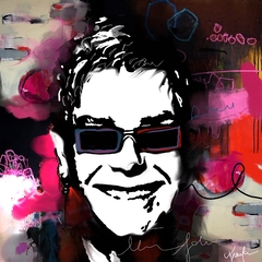 Quadro decorativo Elton John 