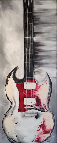 Quadro de Guitarra, instrumentos musicais 