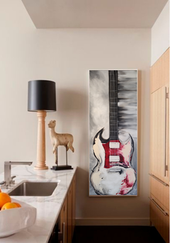 Quadro de Guitarra, instrumentos musicais 