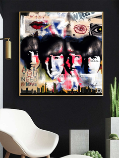 Quadro Decorativo The Beatles.