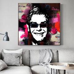 Quadro decorativo Elton John 