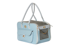 BOLSA PARIS CROCO AZUL BEBÊ - comprar online