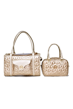 BOLSA ROMA CROCO DOURADA - comprar online