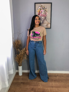 Calça Jeans wide leg - Aleem