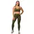 LEGGING CÓS DRAPEADO WORKOUT VERDE MILITAR