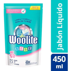 JABÒN LÌQUIDO WOOLITE BEBÈ X 450 ML PARA LAVARROPAS