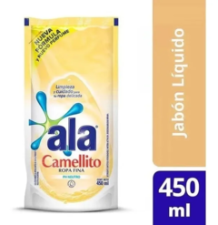 JABÒN LÌQUIDO ALA CAMELLITO X 450 ML LAVADO MANO ROPA FINA PH NEUTRO