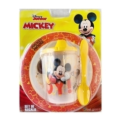 SET DE REGALO DISNEY JUNIOR MICKEY PLATO + VASO TOMA SOLITO + CUCHARA