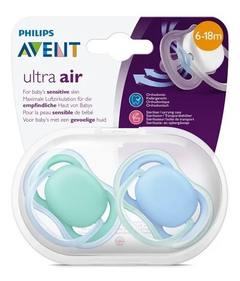 Chupete AVENT Philips 6-18 meses Ultra Air x 2 unidades