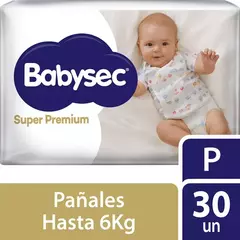 BabySec SUPER PREMIUM P 30 unidades SOFT PROTECT