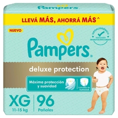 PAMPERS DELUXE PROTECTION XG 96 UNIDADES HIPOALERGÈNICO CON INDICADOR DE HUMEDAD