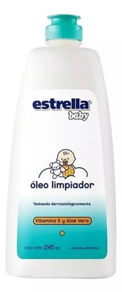 ESTRELLA baby Oleo calcareo x 250 ml Limpiador Extra Vitamina E y Aloe Vera