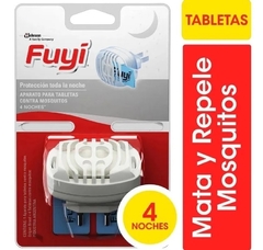 FUYI Aparato Eléctrico Para Tabletas De Mosquito + 4 Tableta