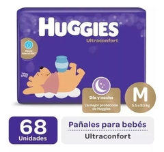 Huggies ULTRACONFORT Talle M 68 unidades Dìa y Noche