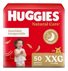 Huggies NATURAL CARE Talle XXG 50 unidades Pack Ahorro