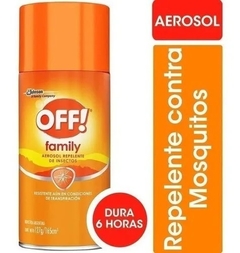 OFF Repelente FAMILY Aerosol Hasta 6hs Duración X 165 ml