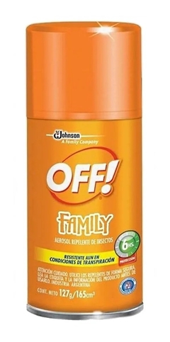 OFF Repelente FAMILY Aerosol Hasta 6hs Duración X 165 ml - comprar online