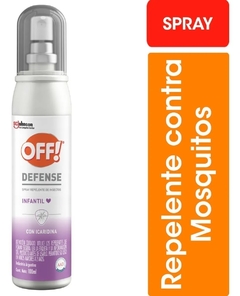 Repelente O F F DEFENSE Infantil con Icaridina Spray x 100 ml - comprar online