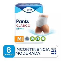 TENA PANTS CLASICO TALLE M UNISEX X 8 UNIDADES DE 30 A 70 KG