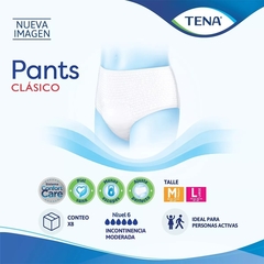 TENA PANTS CLASICO TALLE M UNISEX X 8 UNIDADES DE 30 A 70 KG - Pañalera Wendy