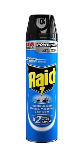 RAID INSECTICIDA EN AEROSOL MOSCAs Y MOSQUITOS x 360 cm3