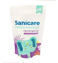 SANICARE Pañitos hùmedos x 100 unidades HIPOALERGÈNICOS Doy Pack