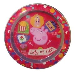 SET DE REGALO PEPPA PIG PLATO + VASO SPORT + CUCHARA - Pañalera Wendy