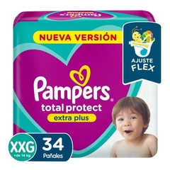 Pampers TOTAL PROTECT XXG 34 unidades EXTRA PLUS