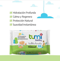 TUMI BABY Toallitas hùmedas x 96 unidades HIPOALERGÈNICAS Sin Parabenos Previene Paspaduras