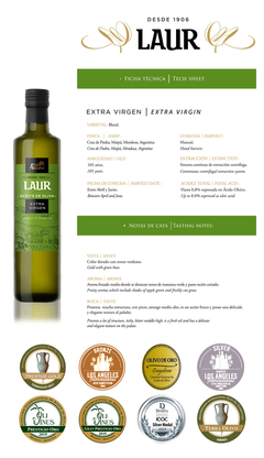 Aceites Clásico LAUR Extra Virgen 250ML - comprar online