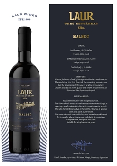 Tres Hectáreas LAUR Malbec - For Export - comprar online