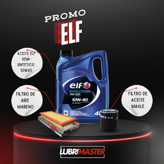 Servicio Elf 10w40 4L + Filtro Aceite + Filtro aire + Colocación