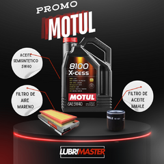 Servicio Motul 5w40 4L + Filtro Aceite + Filtro aire + Colocación