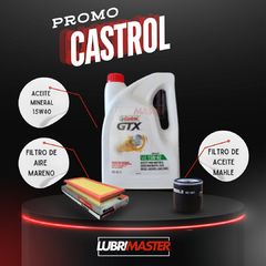 Servicio Castrol 15w40 4L + Filtro Aceite + Filtro aire + Colocación