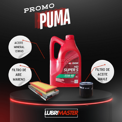 Servicio Puma 15w40 4L + Filtro Aceite + Filtro aire + Colocación