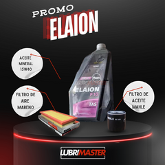 Servicio Elaion 15w40 4L + Filtro Aceite + Filtro aire + Colocación