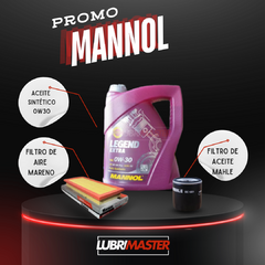 Servicio Mannol 0w30 5L + Filtro Aceite + Filtro aire + Colocación