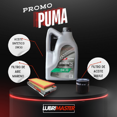 Servicio Puma 5w30 4L + Filtro Aceite + Filtro aire + Colocación