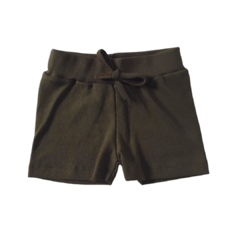 Short Bebê Suedine Verde Militar