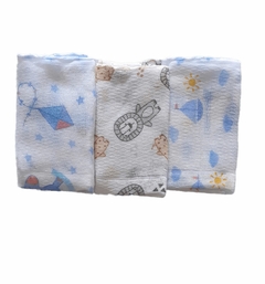 Paninho de Boca Bebê Babete kit c/3 unidades - Carícia - comprar online